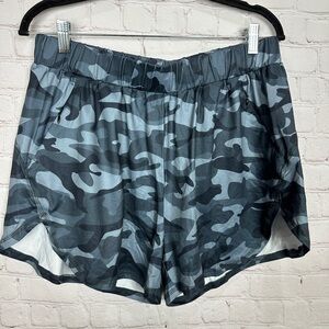 Xieerduo Fashion Women’s camo‎ jersey knit  pull on elastic waist shorts XL NWT